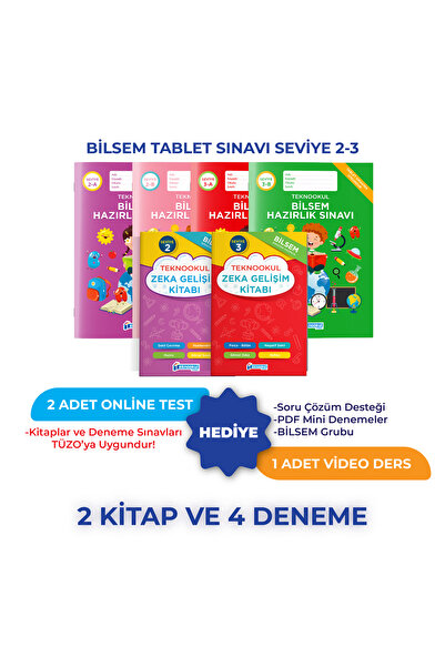 Teknookul Yayınları BİLSEM TABLET SINAVI SEVİYE 2-3