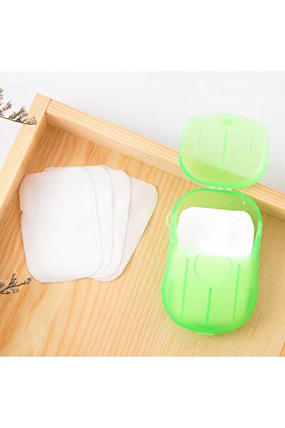 Flippy Mini Paper Soap Box Flippy, Disposable, Portable, Travel, 20 pcs, Green
