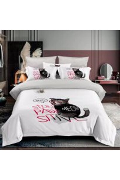 Ralex Lenjerie de pat 1 persoana bumbac Finet 3D 3 piese 160 x 230 cm, Papagal, Bej Rosu