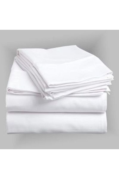 Ralex Ranforce Bed Sheet White 220 x 240 cm