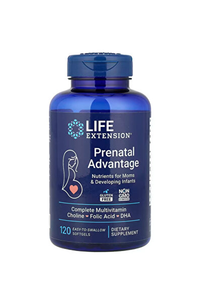 Life Extension Prenatal Advantage, Women’s multivitamin, folic Acid, Choline,...
