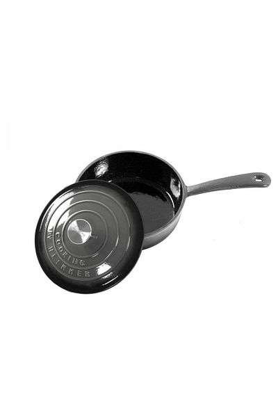 Heinner Enameled cast iron saucepan with handle and lid, 24x8cm, capacity 2.5l Marble Gray / DCN58638