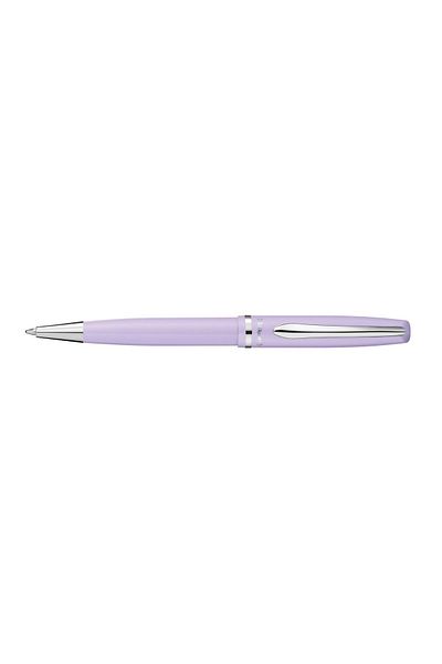 Pelikan Pix cu bilă metalic Jazz Pastel, culoare lavandă, material metal, cerneală albastră, include cutie de carton