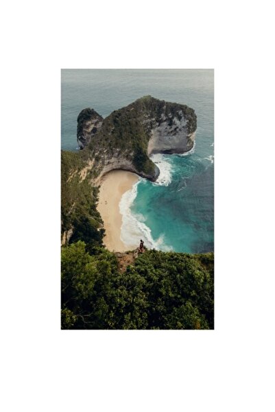 OEM Tablou Canvas, 'Priveliste spectaculoasa la mare de smarald', Ocean, Plaj...