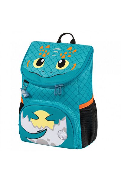 Tiger Family Rucsac mini Little Travelers Plus, Verde, 33x26x16 cm, Material textil, Motiv Dragon Ace