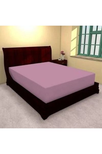 Ralex Elastic Bed Cover Jerse Polyester for Mattress 100 x 200 cm, Pink