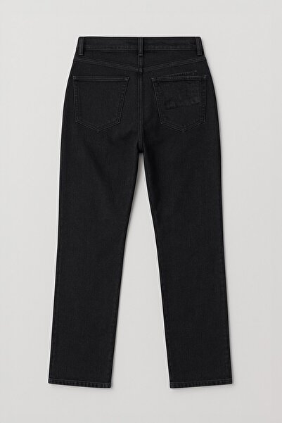 MARKAPIA Men's Black Slim Straight Lycra Jean Trousers