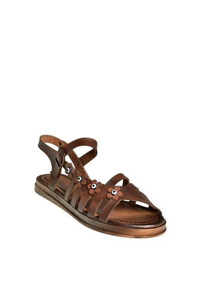 Fox Shoes U390903103 Brown Genuine Leather Women's Sandals