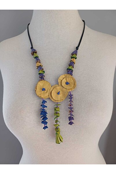 DENİZA BİJUTERİ Natürel Deriden Kolye