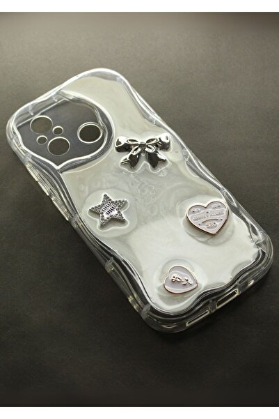 tcover Redmi 12C Kılıf Epoksi Dekorlu Kabartmalı Kapak