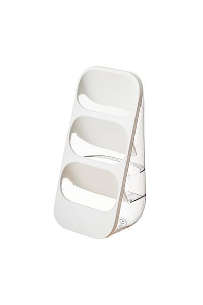 Primlife Transparent storage box with oblique insert, White