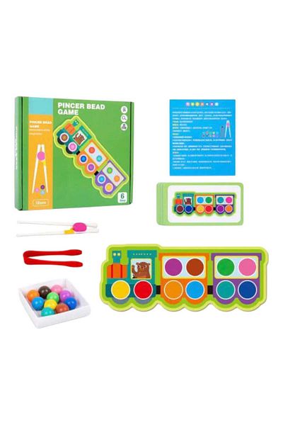 OEM Joc educativ de clasificare culori si motricitate tip Montessori , Model Trenulet, 3+