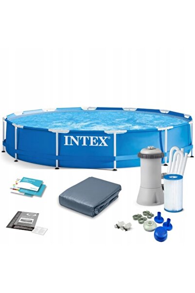 Intex Piscina Metal Frame cu Cadru Metalic, Familie Copii, Gradina Curte, Dia...