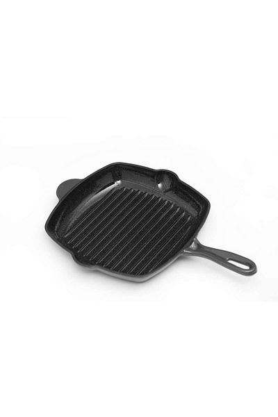 Heinner Enameled cast iron grill pan, 26.5x4.5cm, Marble Gray / DCN58634