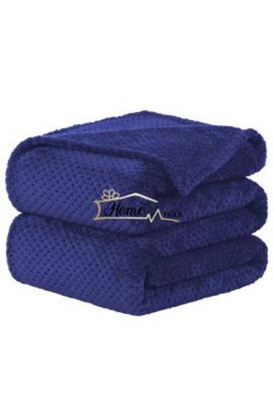 Ralex Cocolino DOT Embossed Blanket 200 x 230 cm Blue
