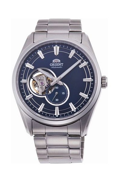 Orient Ceas automat bărbătesc albastru, F6S22, japonez, oprire secundă