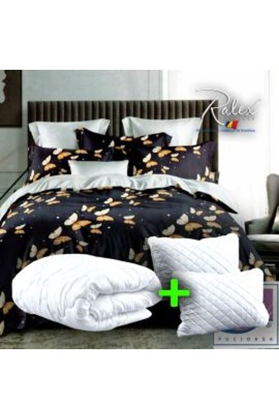 Ralex Economic Bedding Set Finet 6 pieces + 2 Quilted Pillows 50 x 70 cm + Blanket 200 x 215 cm Spring Aut