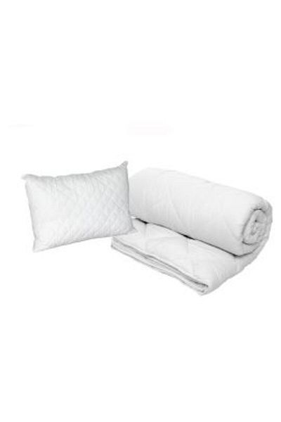 Ralex Pachet Primavara Toamna pat o persoana Pilota matlasata umplutura minet alergenic 140 x 210 cm, alba