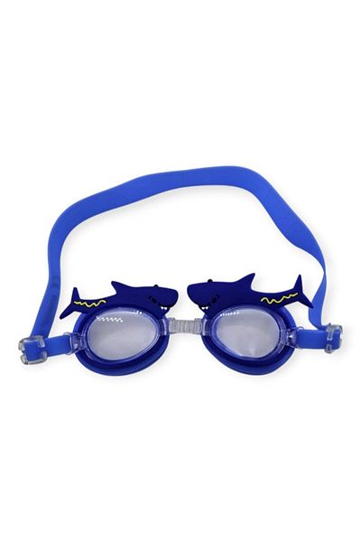 Budi Children's Swimming Goggles Shark with Silicone Carrying Bag - 9014