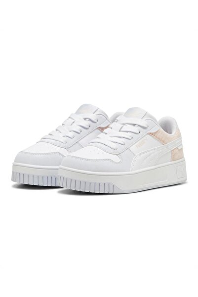 Puma Carina Street Cord Sneakers - Silver Mist/White/Island Pink