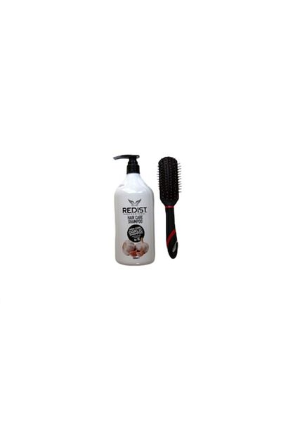 Red One Șampon Redist cu extract de usturoi, 1000 ml + perie de păr