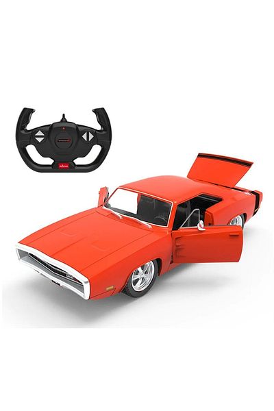 Rastar Masinuta cu telecomanda Dodge Charger Open Trunk 1970 1:16