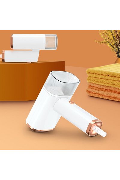 Flippy Fier de călcat vertical portabil, rabatabil, putere 1000W, rezervor 100 ml, 15x17x7,5 cm, alb
