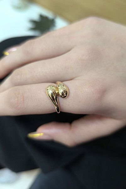 Aslı Gold Drop Damla Model Altın Yüzük
