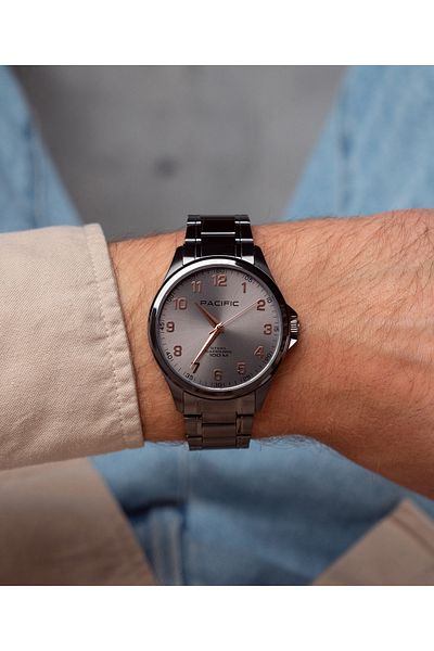 PACIFIC Men's Quartz Grey, MIYOTA 2035