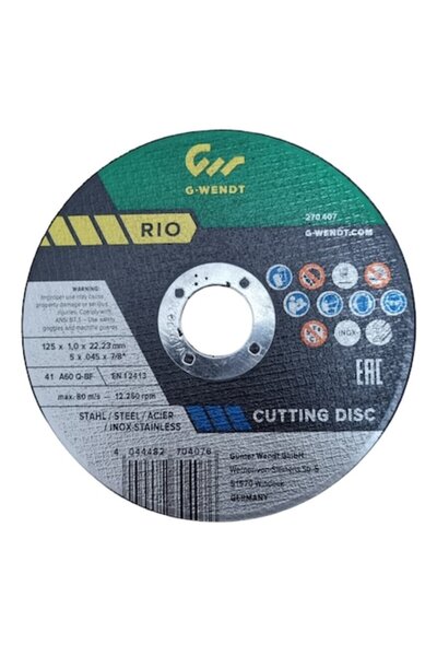 FEN Set 10 Discuri Rio Pentru debitare Otel/Inox 125 X 1 X 22.23mm