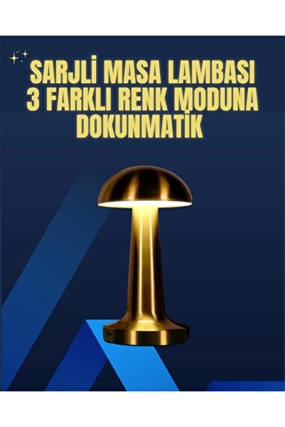 teknotrust Modern Tasarım Şarjlı Masa Lambası – 1800 mAh Batarya