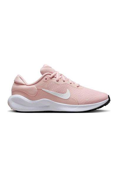 Nike Revolution 7 Lace Closure Running Shoes - Echo Pink/White/Black/Summit White