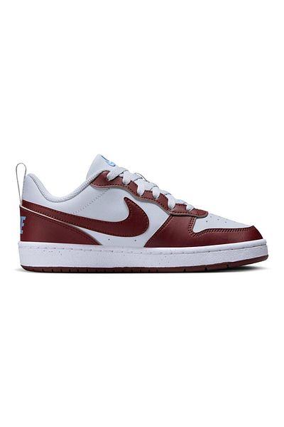 Nike Court Borough Low Recraft Shoes - Pure Platinum & Dark Team Red