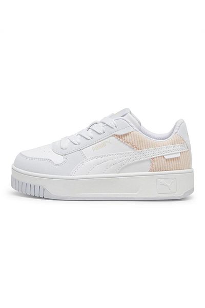 Puma Carina Street Cord Sneakers - Silver Mist/White/Island Pink