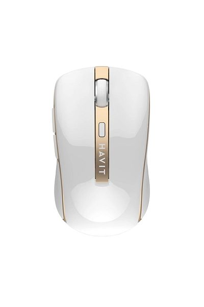 onix Mouse Wireless 2.4Ghz, Ultra Responsive Golden Click HAVIT, 1600 DPI, din ABS, cu baterii AA, A