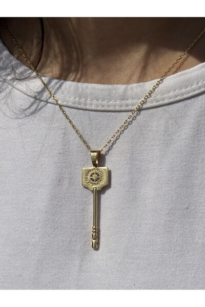 Has Kuyumcum 14 Ayar Altın Anahtar Kolye Ucu