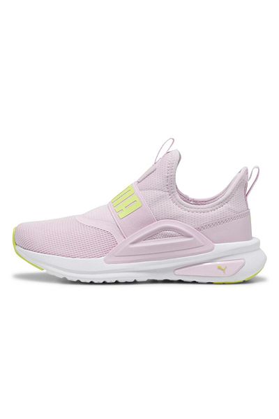 Puma SOFTRIDE Enzo Evo Slip-On Youth Shoes - Grape Mist/Electric Lime/White