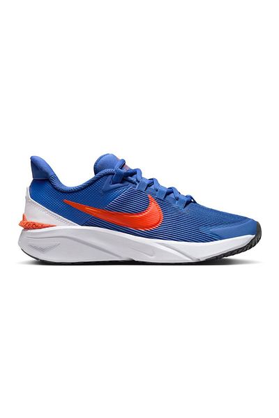 Nike Star Runner 4 Lace Up Shoes - Astronomy Blue/White/Total Orange/Team Orange