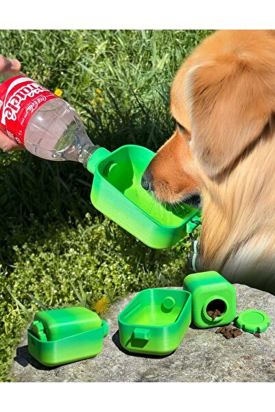 Taşınabilir Kedi-Köpek Matara Mama ve Su Kabı