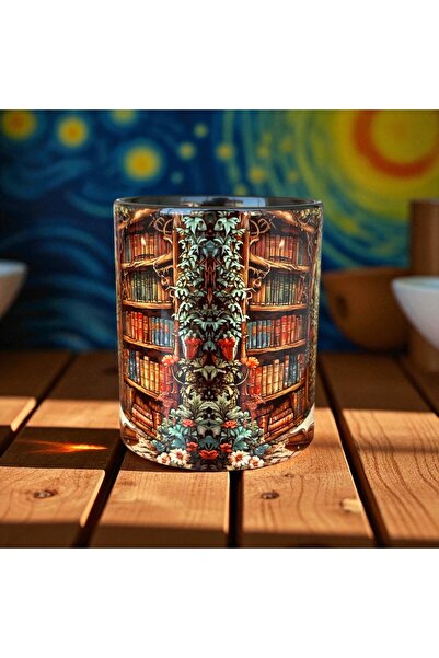 mug shop Library Book Quality Porcelain Design Mug - Gift Book Black Mug Cup