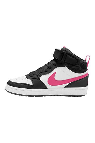 Nike Court Borough Mid 2 Shoes - Black/White/Sunset Pulse