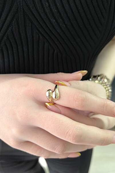 Aslı Gold Drop Damla Model Altın Yüzük