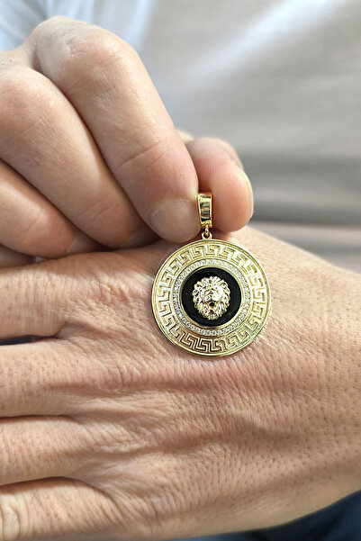 Aslı Gold Aslan Altın Madalyon Erkek Kolye