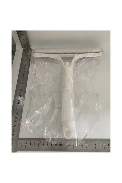 Flippy Racletă de curățare, Flippy, Multifuncțională, Pulverizator, Racletă din silicon, Burete, 21.5x25.7 cm, Alb