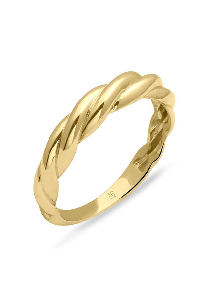 Aslı Gold Taşsız Altın Burgu Yüzük (YZK0514)