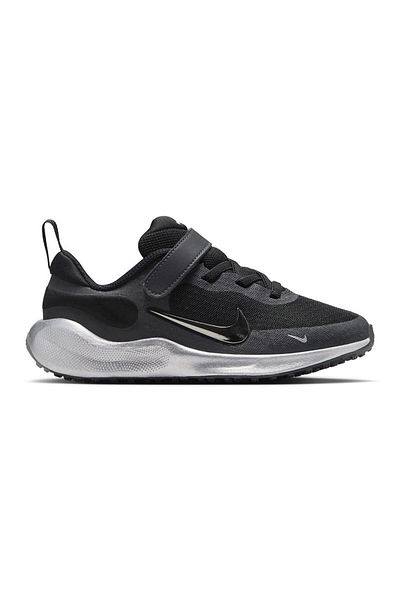 Nike Revolution 7 SE Elastic Lace Shoes - Black/Anthracite/Smoke Grey/Metallic Silver