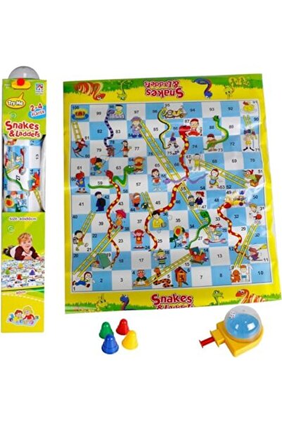 SUKILO لعبة الثعبان والسلم اللوحية - لعبة عائلية كلاسيكية للأطفال والكبار، قابلة للطي