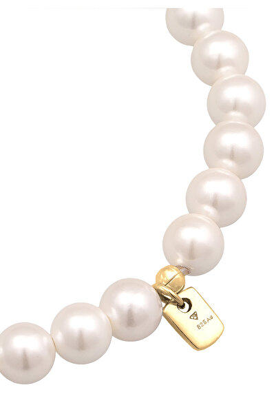 KUZZOI Bracelet Men's Trend Elegant with shell core pearls in 925 sterling silver