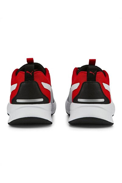 Puma Evolve Run Mesh Lace Up Sneakers - Black/White/Red