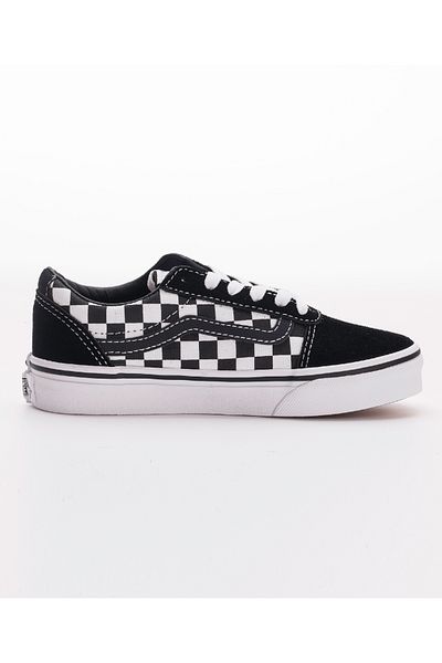 Vans Yt Ward Low Top Checks Shoes - Black